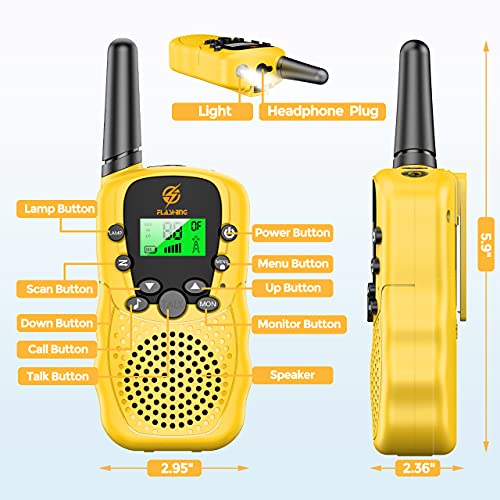 wetepuxi Walky Talky Niños, Juguetes Niños 3-12 Años walkie-Talkie Regalos para Niñas de 8 9 10 años Juguetes Niños 3-12 Años Mas Vendidos Regalos para Niñas de 3-12 Años