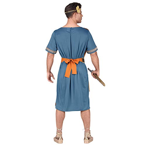 WIDMANN Srl traje del emperador Romano de hombre Adultos, Azul, wdm07934