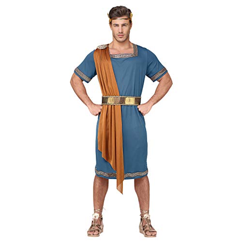 WIDMANN Srl traje del emperador Romano de hombre Adultos, Azul, wdm07934