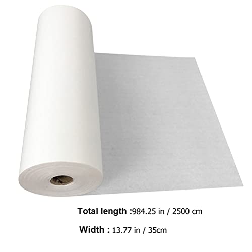 WINOMO 1 rollo de escritura Xuan papel engrosamiento rollo de arroz Sumi papel para chino japonés caligrafía pintura práctica Xuan papel 35 cmX50 m