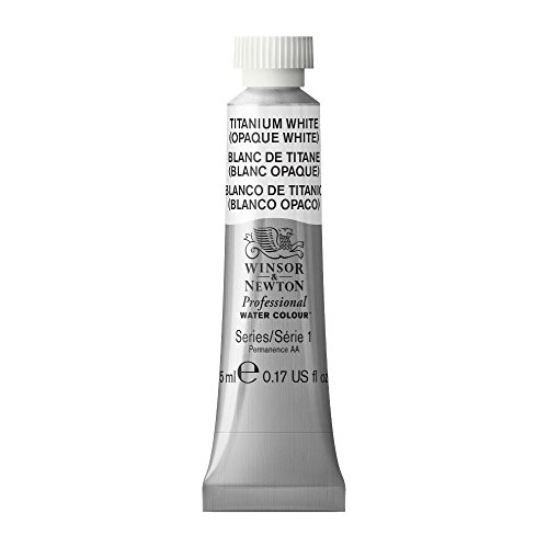 Winsor & Newton Professional Pintura a Base de Agua, Blanco (Titanium White 644), 5 ml Tubo