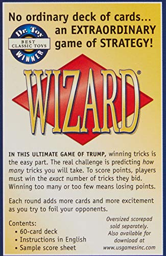 Wizard(r) Card Game Large Index