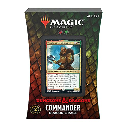 Wizards of the Coast Magic: The Gathering - Aventuras en los reinos olvidados Commander Display (Juego de 4), Multicolor, C87490000