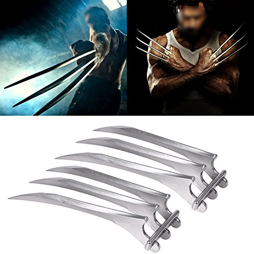 Wolverine Claw Toys, 2 piezas de plástico Wolverine Claws, juguetes de plástico seguros y resistentes para adultos y niños, juguetes de utilería para juegos de rol