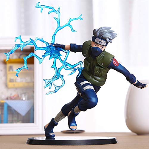 Woorea Figura de Acción de Naruto Hatake Kakashi,Estatua de PVC, Naruto Shippuden Anime, Kakashi, Juguete Coleccionable, Modelos de Colección de Escritorio para Niños