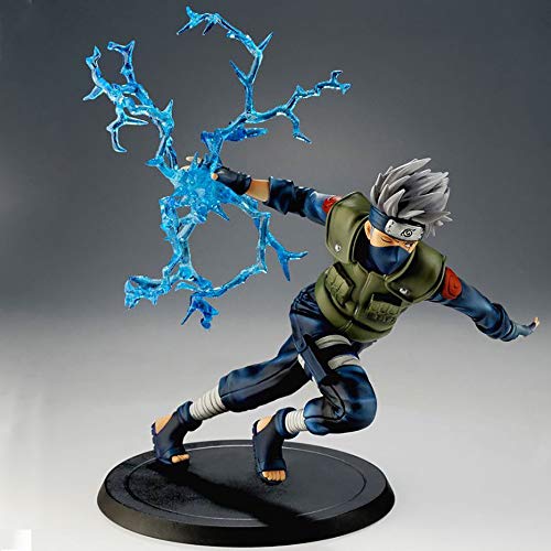 Woorea Figura de Acción de Naruto Hatake Kakashi,Estatua de PVC, Naruto Shippuden Anime, Kakashi, Juguete Coleccionable, Modelos de Colección de Escritorio para Niños