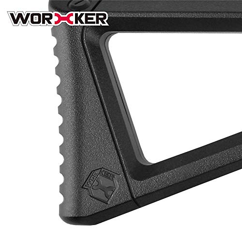 WORKER AK Style Shoulder Stock Kit para juguetes de la serie Nerf N-Strike Elite Stryfe y Nerf Modulus (negro)