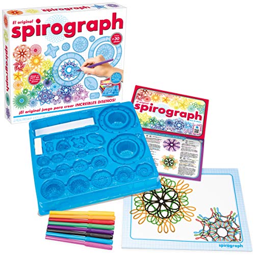 World Brands Spirograph Original, Kit Dibujo, Manualidades, Plantillas para Pintar, Mosaicos Infantiles, Aprender A Dibujar, Regalos para Niños, Multicolor (80979)