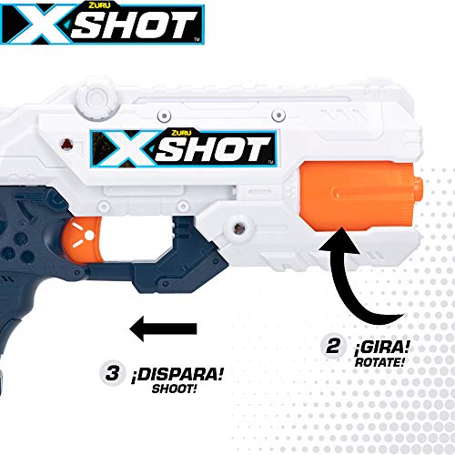 X-Shot - Pack 2 pistolas Reflex 6 X-Shot Excel + 3 botes (44770)