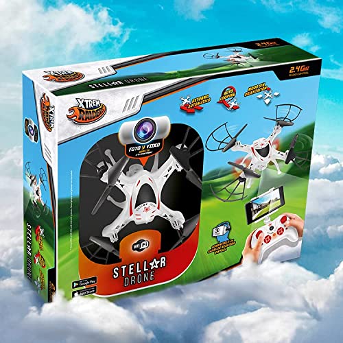 Xtrem Raiders - Stellar Drone, Juguete para Niños, Drones con Camara, Drones para Niños, Dron Teledirigido, Juguetes para Niños, Regalos para Niños