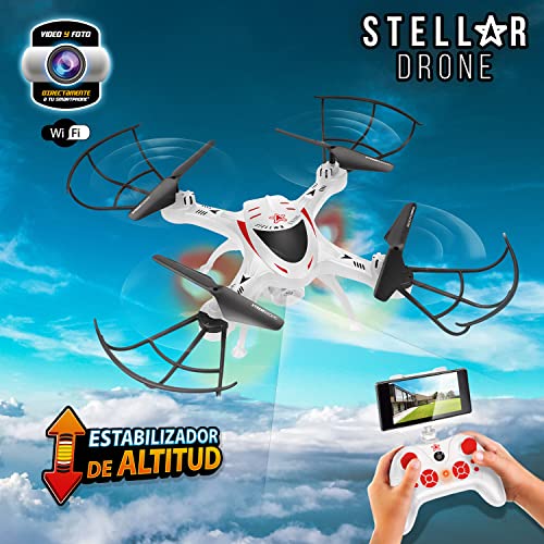 Xtrem Raiders - Stellar Drone, Juguete para Niños, Drones con Camara, Drones para Niños, Dron Teledirigido, Juguetes para Niños, Regalos para Niños