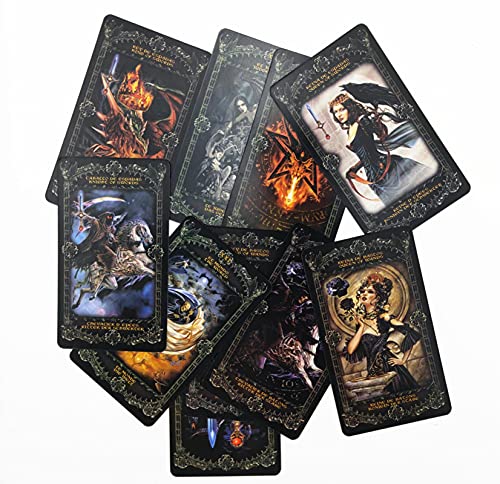 xuanyuan 78 tarjetas de tarot para fiestas y hogar, baraja de fantasía, gótica, para Alquimia 1977, Inglaterra