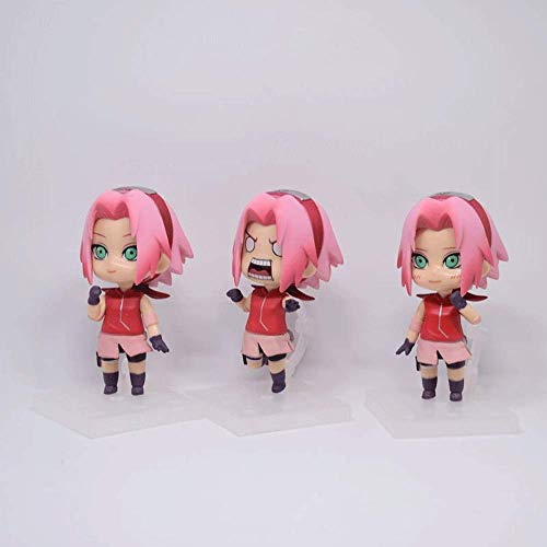 YANGENG NARUTO Q Versión Haruno Sakura 3.9 En Figura Empaquetada Paquetes Combinados Modelo De Personaje De Anime Estatua De PVC Muñeca De Dibujos Animados Decoración Figura De Acción Figura Otaku Jue