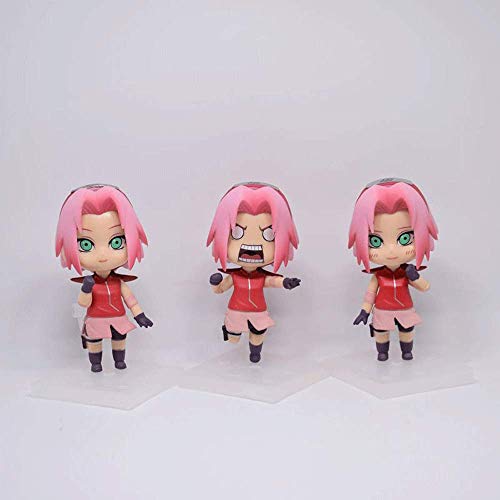 YANGENG NARUTO Q Versión Haruno Sakura 3.9 En Figura Empaquetada Paquetes Combinados Modelo De Personaje De Anime Estatua De PVC Muñeca De Dibujos Animados Decoración Figura De Acción Figura Otaku Jue