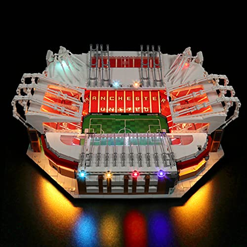 YBLOC Kit De Iluminación LED para Lego 10272 Creator Expert Old Trafford - Kit De Construcción del Manchester United, Espectáculo De Luces Compatible con Lego 10272 (No Incluye El Juego Lego)