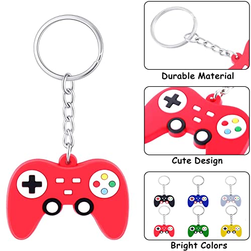 YGCHEN Llavero Videojuego Decoración de Fiesta de Videojuego Llavero Niños Regalos Keychain Cabeza Coche Bolsa Llaveros Encantos Joyería, 12 Piezas