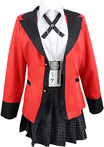 YMMONLIA Kakegurui Jabami Yumeko Disfraces Yomoduki Runa Naranja Conejo Abrigo Largo Cosplay Señoras Niña Linda Chaqueta con Capucha