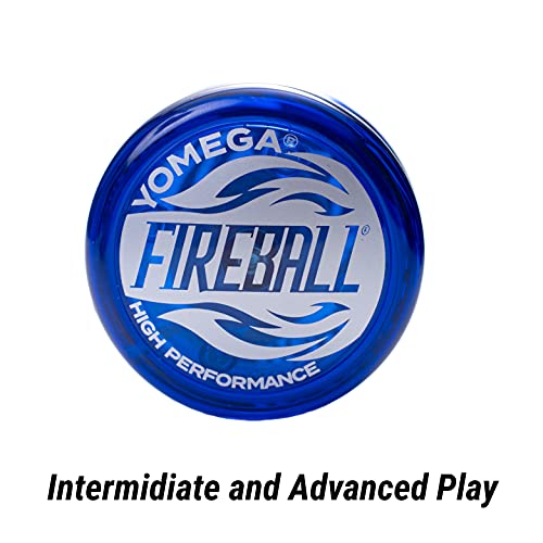 Yomega Fireball - Yoyó transeje de Respuesta Profesional, Ideal para niños y Principiantes Que Quieren Hacer Trucos como los Profesionales + 2 cueras Extra (Verde)