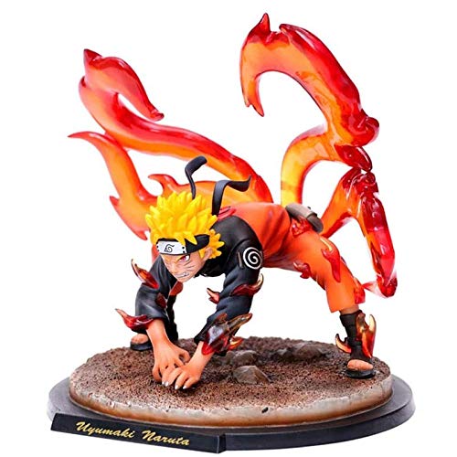 YooFit Figura de Anime Naruto Uzumaki Figura Zorro de Nueve Colas Uzumaki Naruto Figura de Acción Decoración Adornos Coleccionables Juguete Animaciones Modelo de Personaje