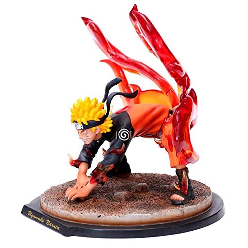 YooFit Figura de Anime Naruto Uzumaki Figura Zorro de Nueve Colas Uzumaki Naruto Figura de Acción Decoración Adornos Coleccionables Juguete Animaciones Modelo de Personaje