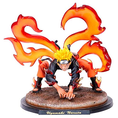 YooFit Figura de Anime Naruto Uzumaki Figura Zorro de Nueve Colas Uzumaki Naruto Figura de Acción Decoración Adornos Coleccionables Juguete Animaciones Modelo de Personaje