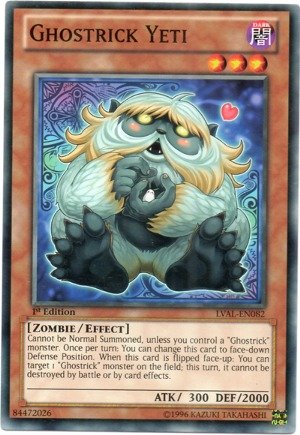 Yu-Gi-Oh! - Ghostrick Yeti (LVAL-EN082) - Legacy of the Valiant - 1st Edition - Common by Yu-Gi-Oh!