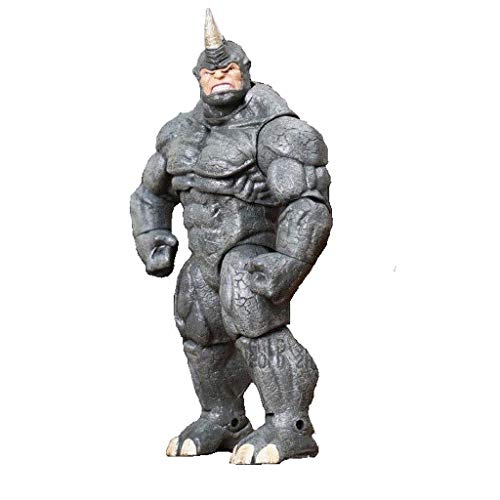 ZHAOHUIYING Personaje De Marvel Spider-Man Rhino Hombre Estatua Animado De La Historieta Modelo Colección Decoración 20CM