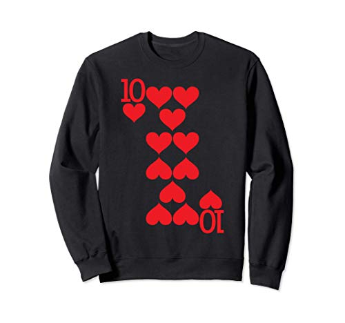 10 de disfraz de Corazones Sudadera