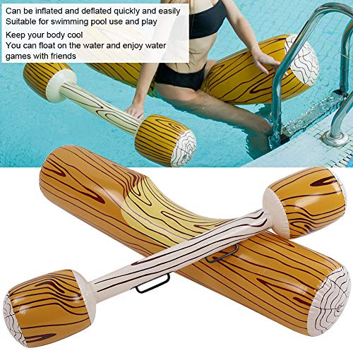 2 paquetes de juguete inflable para montar en la piscina, juego de flotador para piscina, balsa de gladiador, deportes acuáticos, parachoques, juego de fiesta de juguete(Bronce)