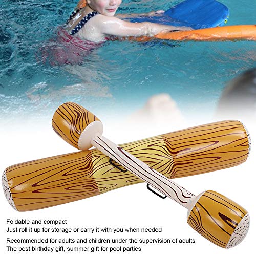 2 paquetes de juguete inflable para montar en la piscina, juego de flotador para piscina, balsa de gladiador, deportes acuáticos, parachoques, juego de fiesta de juguete(Bronce)