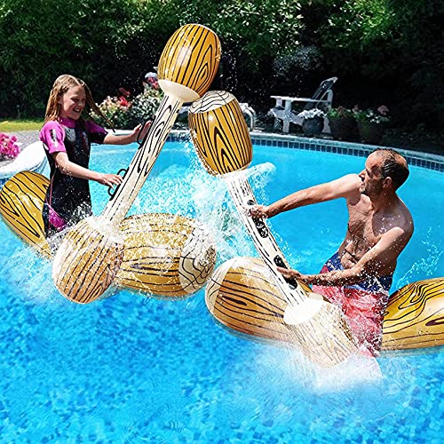 4 PCS Paquete Inflatable Flotante Juguetes De Agua Flotante Aerados Registros De Batalla, Piscina Flotadores Barcos Inflables Para Piscina Playa Piscina Piscina Juguetes Para Niños,4 pieces