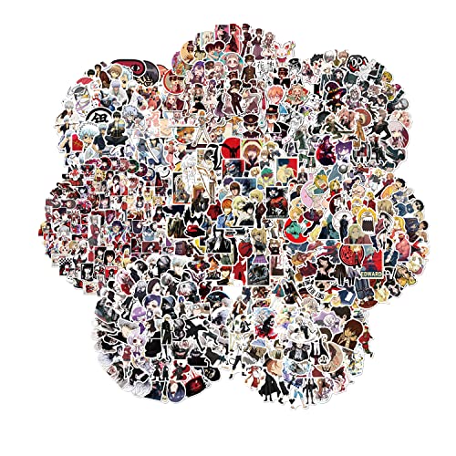 400Pcs Anime Mixed Stickers Paquete de pegatinas de anime clásico, calcomanías de vinilo para botellas de agua, portátil, monopatín, regalo para adultos, niños, adolescentes