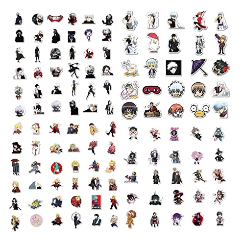 400Pcs Anime Mixed Stickers Paquete de pegatinas de anime clásico, calcomanías de vinilo para botellas de agua, portátil, monopatín, regalo para adultos, niños, adolescentes