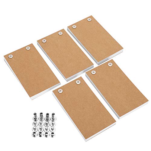 5 piezas de papel de libro abatible en blanco, papel de dibujo para kits de libro abatible, juego de tornillos separados para libros pintados a mano, herramientas de pintura para niños