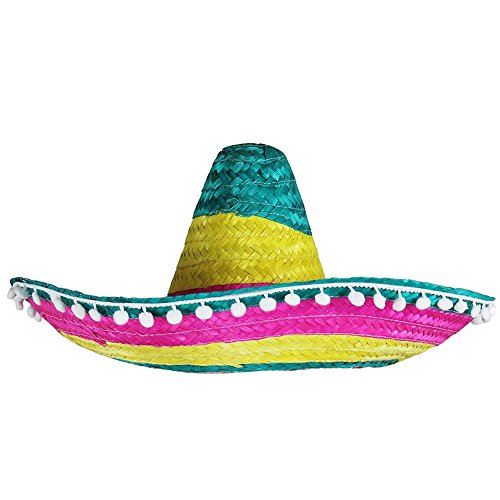 6 X MEXICAN STRAW SOMBRERO HATS IDEAL FANCY DRESS (gorro/sombrero)