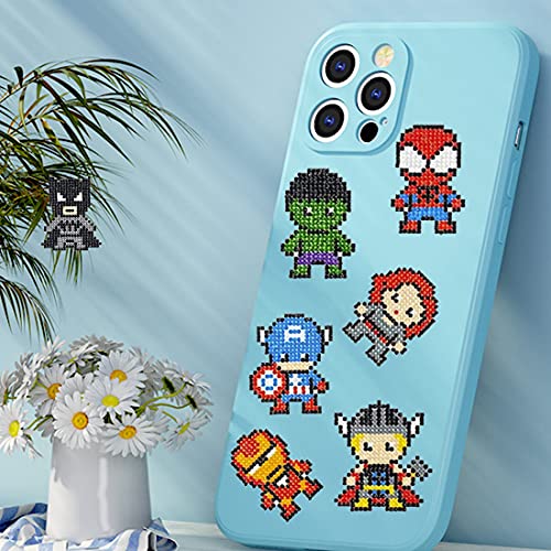 9pz Superhero DIY 5d Diamante Stickers Kit HANEL-Superhero 5d Pintura de Diamantes Pegatina Arte y Manualidades DIY para Niño Niña Regalo de Cumpleaños / Navidad / año Nuevo