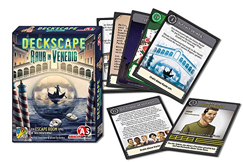 ABACUSSPIELE Deckscape 38182 - Juego de Cartas de Raub en Venecia, Juego de Cartas