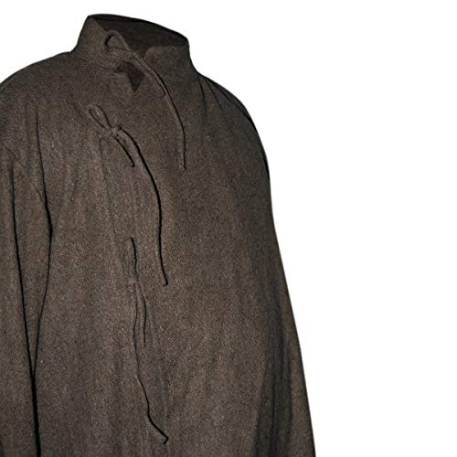 Abrigo Medieval - Color: marrón Natural - Talla S - XXL - Ropa Medieval