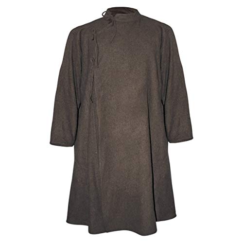 Abrigo Medieval - Color: marrón Natural - Talla S - XXL - Ropa Medieval