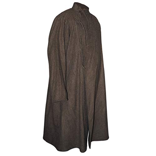 Abrigo Medieval - Color: marrón Natural - Talla S - XXL - Ropa Medieval