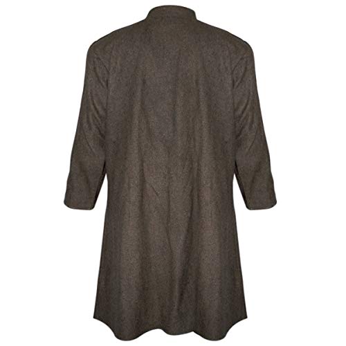 Abrigo Medieval - Color: marrón Natural - Talla S - XXL - Ropa Medieval