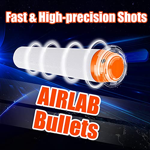 Airlab Balas Dardos Para Nerf, 100 Piezas 7,2 cm Recarga Dardos Balas Espuma Accesorios Para Nerf N-Strike Elite Serie Pistolas de juguete, Blanco