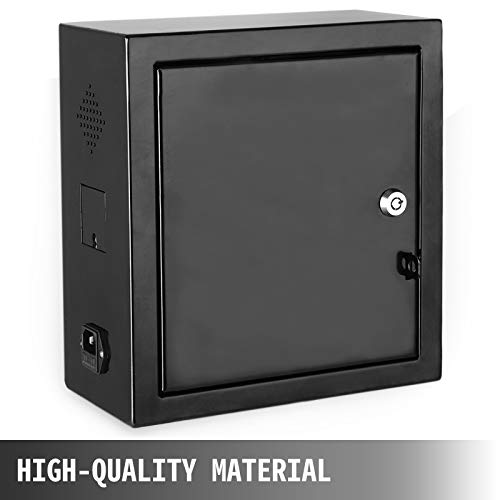 Alcancía que Acepta Monedas 26 x 13 x 28, Temporizador Digital de Fichas con Monedas de 6 kg 1250 W, Selector de Monedas Múltiples Pantalla de Tiempo, para Dispositivo Electrónico Automático