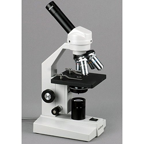 AmScope M500-E 40 x 1000 x Microscopio Compuesto Estudiante Avanzado Plus C-mara