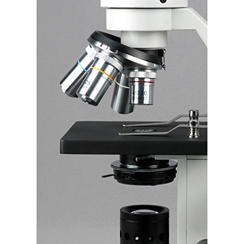 AmScope M500-E 40 x 1000 x Microscopio Compuesto Estudiante Avanzado Plus C-mara