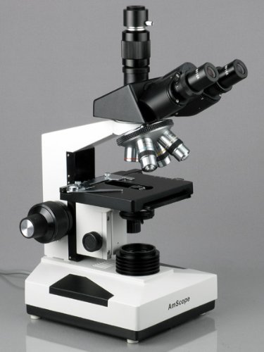 AmScope T490A-M Cl-nica Laboratorio Veterinario trinocular microscopio con c-mara de 1,3 MP