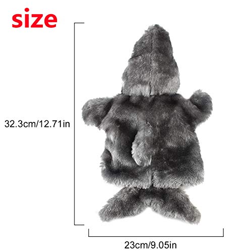 Andux Zone Precioso muñeco de Mano de Felpa Muñeco de Peluche (SO-06 Tiburón Gris)