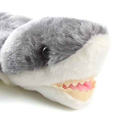 Andux Zone Precioso muñeco de Mano de Felpa Muñeco de Peluche (SO-06 Tiburón Gris)