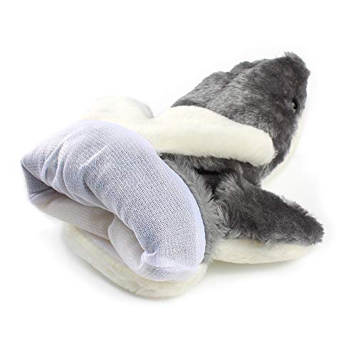 Andux Zone Precioso muñeco de Mano de Felpa Muñeco de Peluche (SO-06 Tiburón Gris)