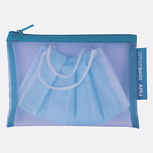 APLI 18024 - Bolsa nylon - Zipper bag - Portatodo nylon transpirable - A6-168 x 125 mm - Envío color aleatorio